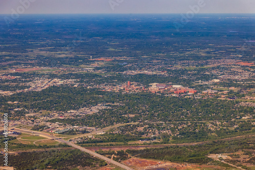 Obraz na płótnie Aerial view of the Oklahoma cityscape w salonie