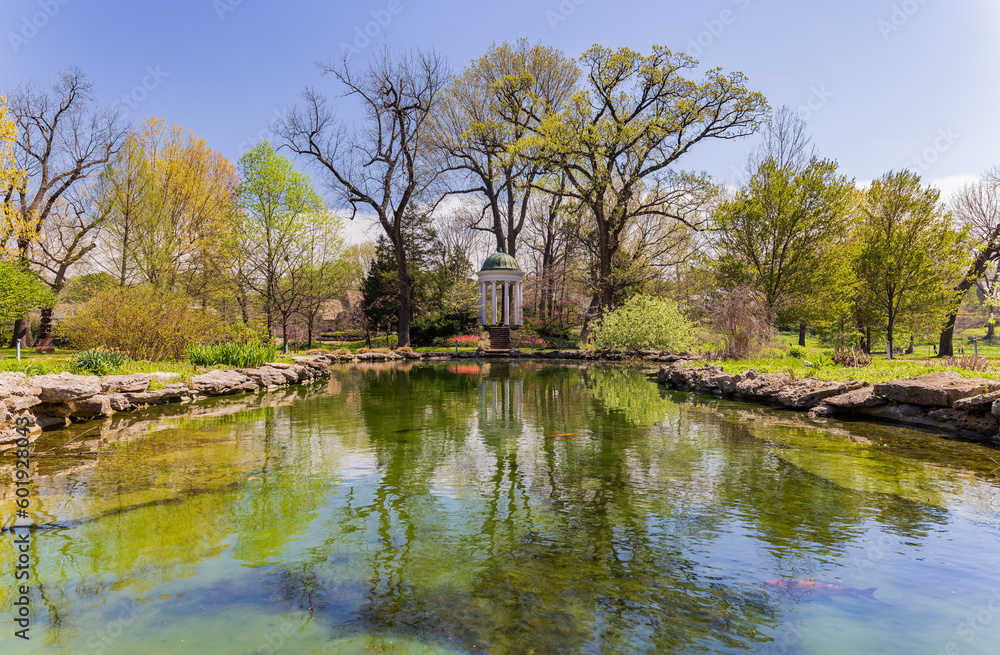 Beautiful landscape in the Philbrook Museum of Art Beautiful landscape in the Philbrook Museum of Art