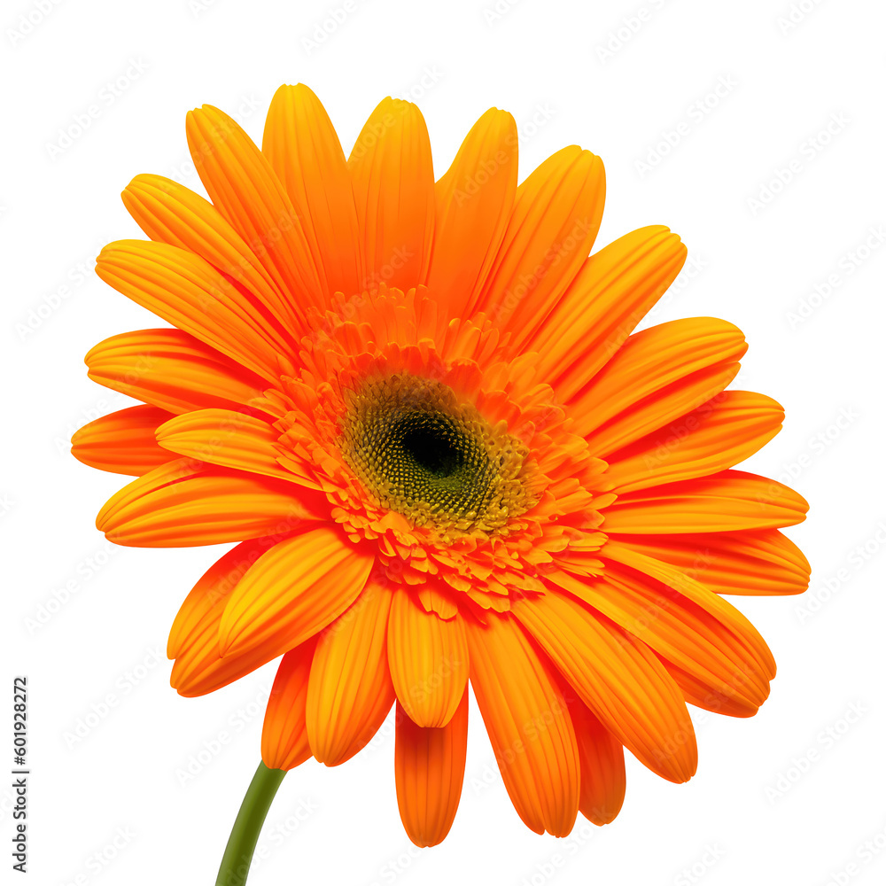 gerbera flower with good quality isolated white background gerbera flower with good quality isolated white background