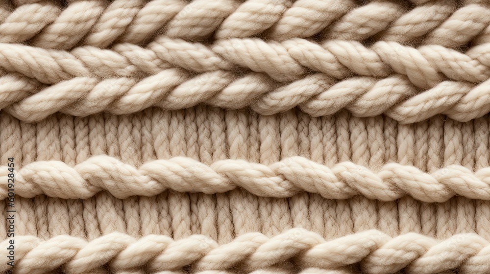 seamless close up of a knitted woolen fabric, soft and cozy in a beige background texture, tile, 8K, generative ai seamless close up of a knitted woolen fabric, soft and cozy in a beige background texture, tile, 8K, generative ai