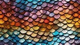 seamless close-up of shimmering fish scales background texture, tile, 8K, generative ai