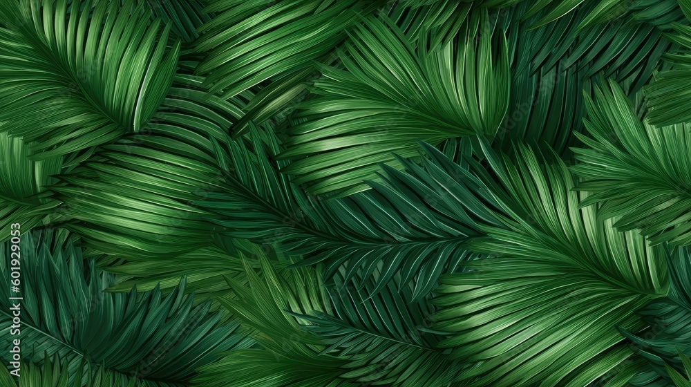 seamless tropic palm leaf texture, tile, 8K, generative ai background seamless tropic palm leaf texture, tile, 8K, generative ai background