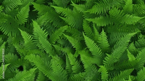seamless texture of a vibrant green fern leaf, detailed and natural background, tile, 8k, generative ai