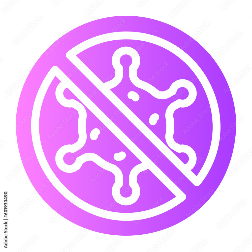 antibacterial Gradient icon antibacterial Gradient icon