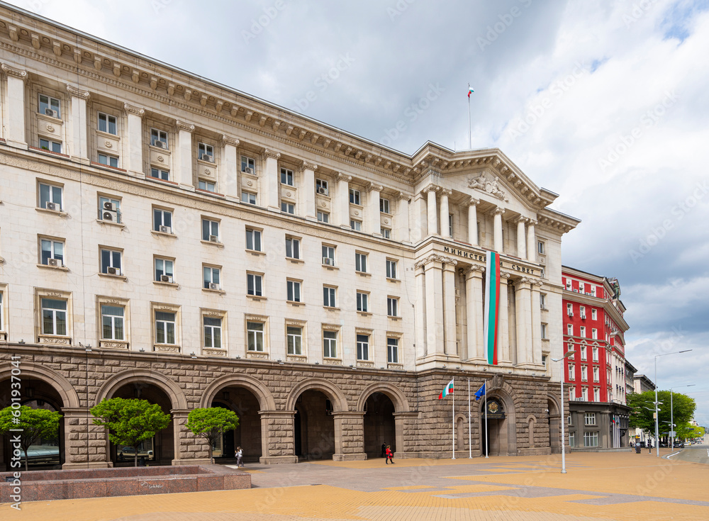 Obraz premium the Council of Ministers building in Sofia, Bulgaria