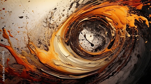 abstract swirling paint