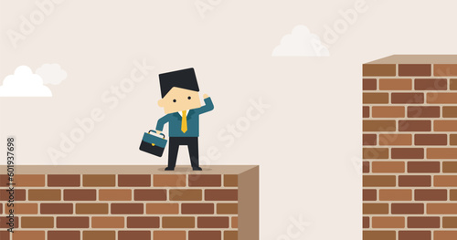 デフォルメ ビジネス人物イラスト 男性 問題 1:1.191 ベクター 背景