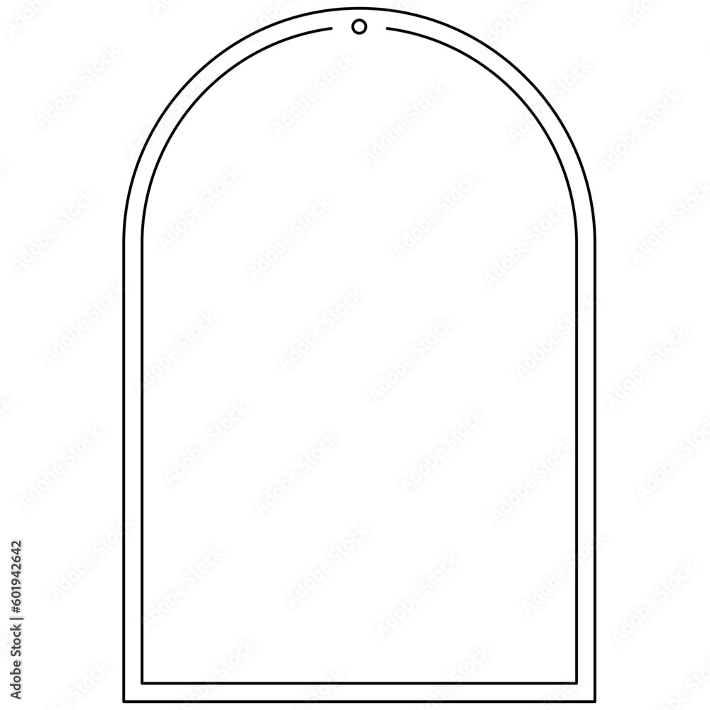 Minimalist rounded rectangle frame Minimalist rounded rectangle frame