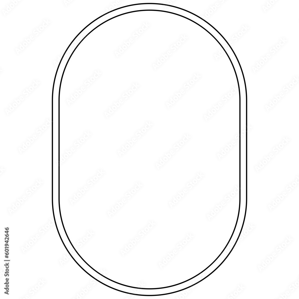 Minimalist rounded rectangle frame Minimalist rounded rectangle frame