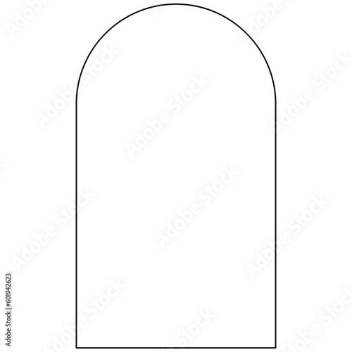 Minimalist rounded rectangle frame