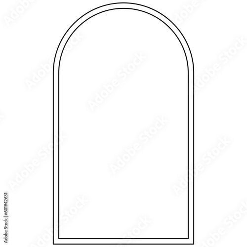 Minimalist rounded rectangle frame