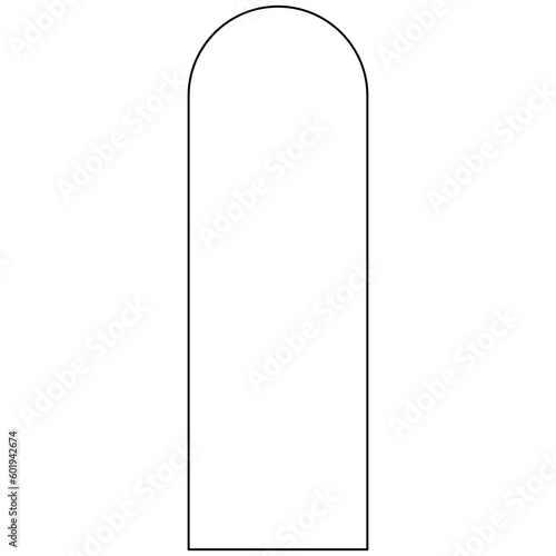 Minimalist rounded rectangle frame
