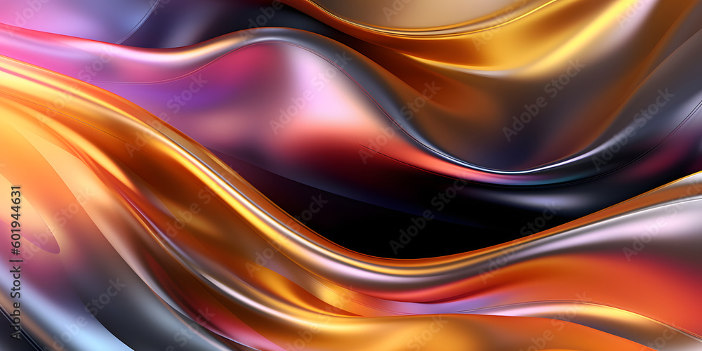 Abstract waves, Metallic wavy liquid background layout design tech innovation Abstract waves, Metallic wavy liquid background layout design tech innovation