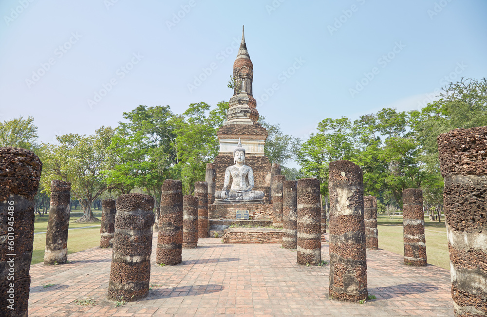 Naklejka premium Wat Traphang Ngoen in the historic city of Sukhothai, Thailand, regarded as the first capital of Siam