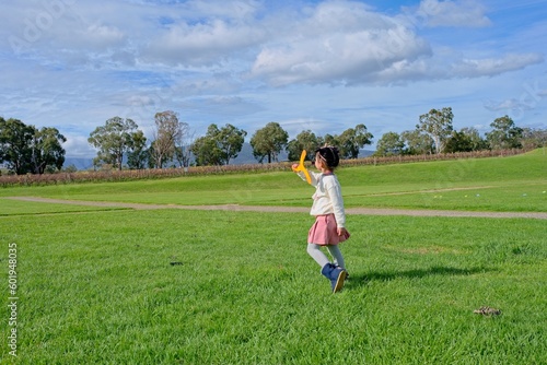 person running in the field