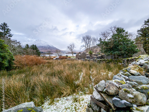 The Dunlewy Ghost Town in County Donegal - Ireland. photo