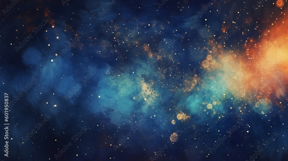 Fototapeta premium Space Nebula Galaxy Background Generative ai