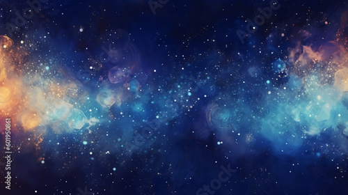 Space Nebula Galaxy Background Generative ai © Sara_P