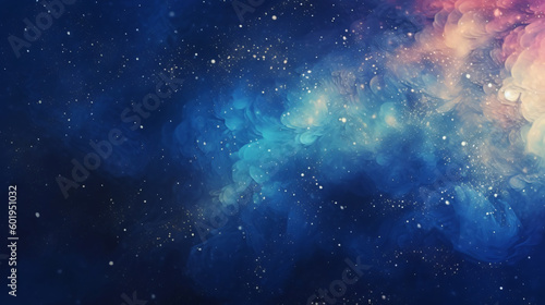 Space Nebula Galaxy Background Generative ai