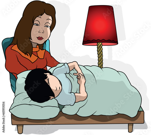 A Black-haired Sleeping Boy...