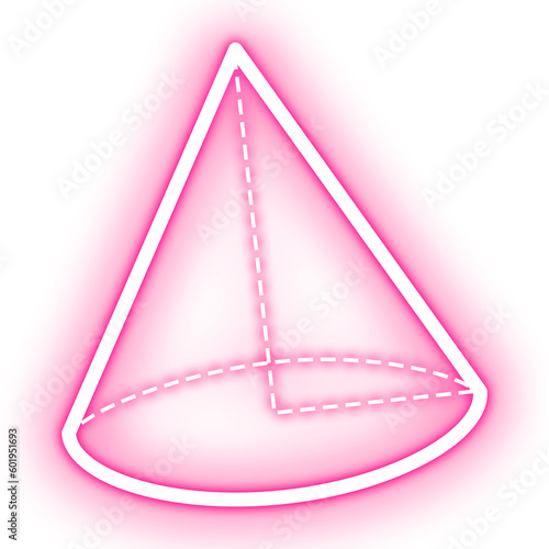pink neon cone lines
