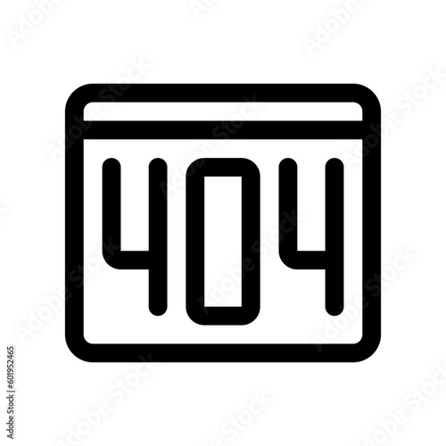 Editable 404 error, page not found vector icon. Part of a big icon set family. Perfect for web and app interfaces, presentations, infographics, etc