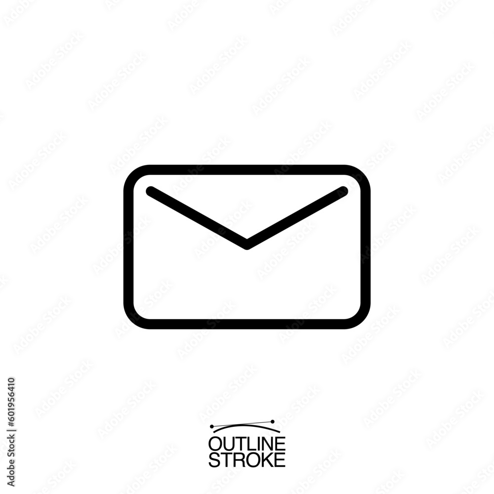 mail letter icon outline editable stroke vector illustration eps mail letter icon outline editable stroke vector illustration eps