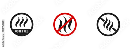 Odor free icon vector or odor free symbol vector isolated in flat style. Best Odor free icon vector for product packaging design element. Odor free symbol for packaging design element.