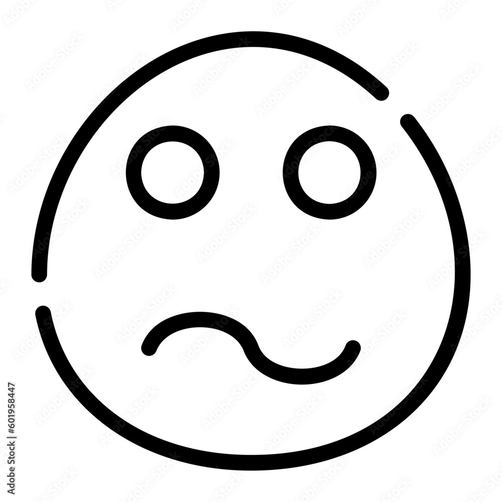 Afraid line icon Afraid line icon