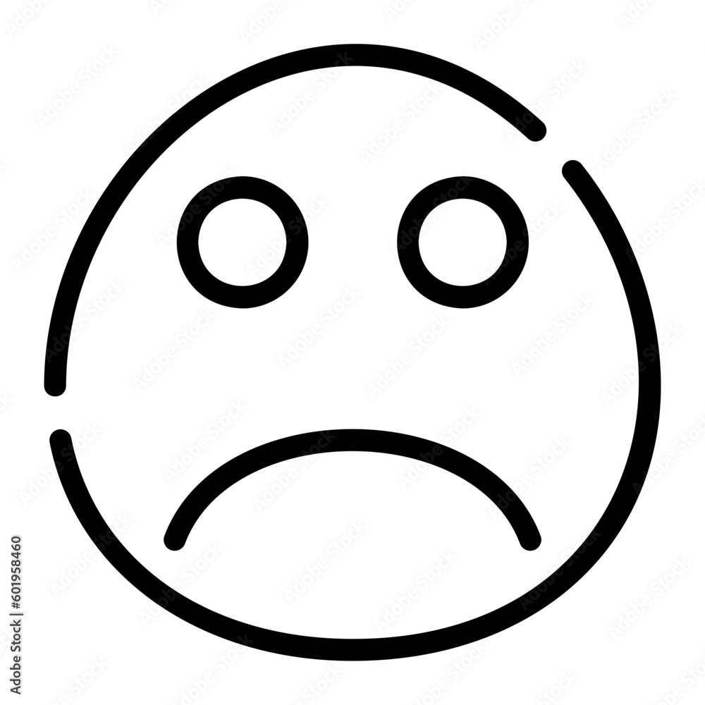 Sad line icon Sad line icon