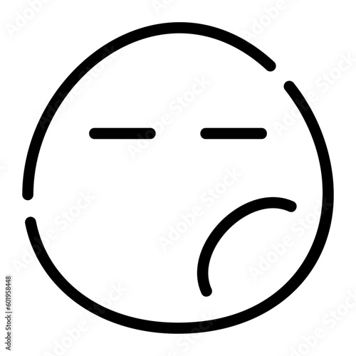 Arrogant line icon