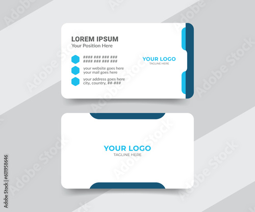 Medical healthcare business card template design for doctor 