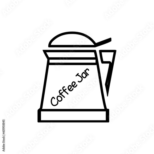illustration of a coffee Jar