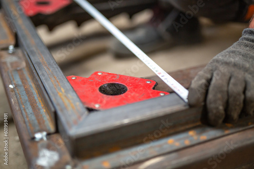 Metal, stal ustawianie do spawania