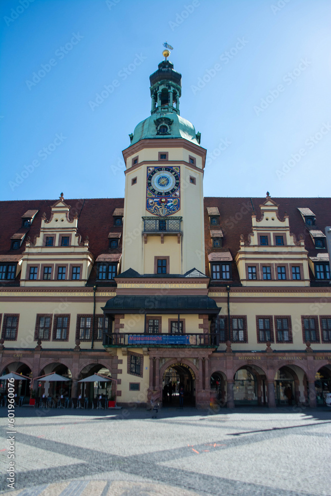 Germany- Saxony- Leipzig- Old City Hall on the main square in the old town