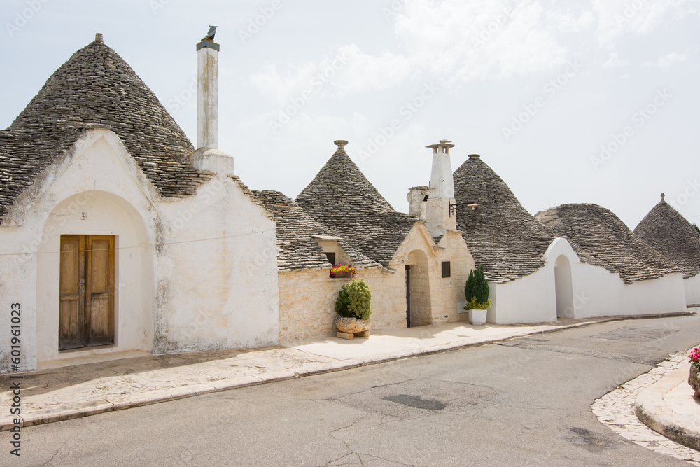 The traditional trulli houses in the town of Alberobello, Puglia, Italy