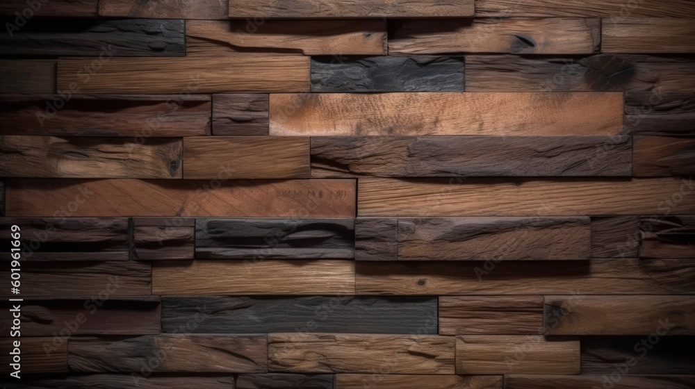 Dark wooden texture. Rustic three-dimensional wood texture. Wood background. Modern wooden background. Generative AI Dark wooden texture. Rustic three-dimensional wood texture. Wood background. Modern wooden background. Generative AI