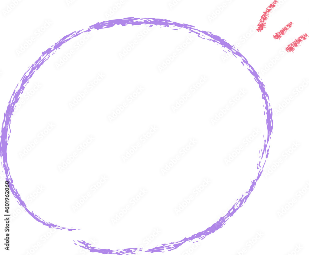 Hand drawn crayon texture doodle circle marking for text decoration Hand drawn crayon texture doodle circle marking for text decoration