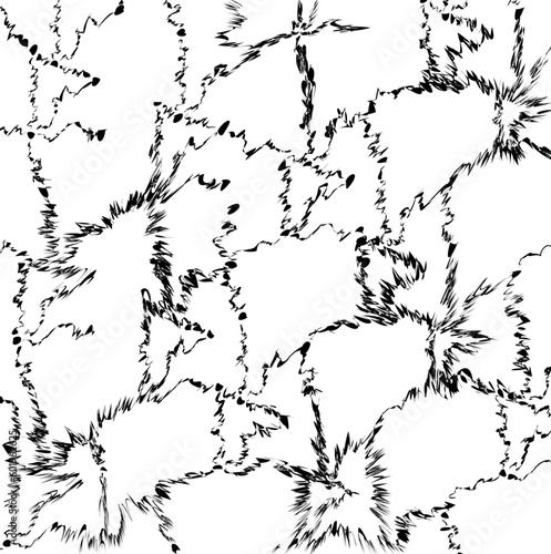 Sharp and aggressive connections form a hard texture
