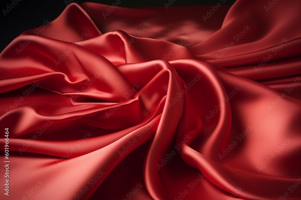 red silk background from generative ai red silk background from generative ai