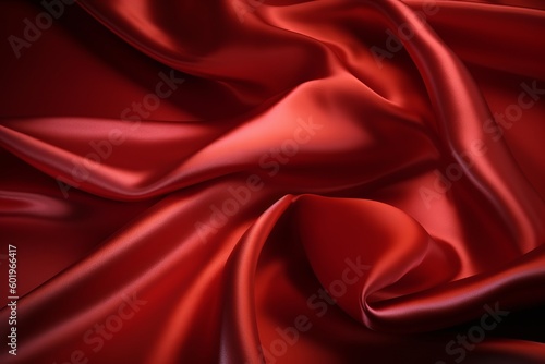 red satin background illustration from generative ai