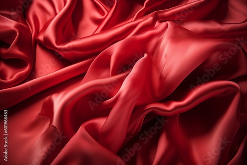 red silk background from generative ai