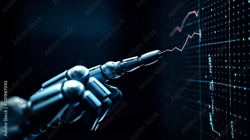 Fototapeta premium Artificial intelligence refers to the development of computer systems that can perform tasks that typically require human intelligence, such as learning, problem solving, and decision making.