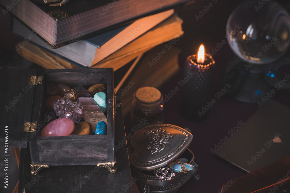 Untraditional method of mental healing. Altar, magical rite for ...