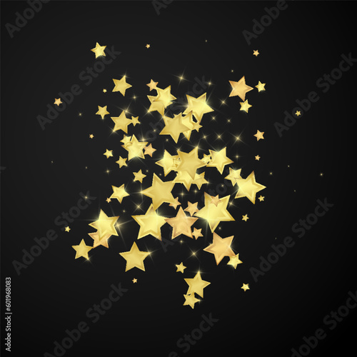 Magic stars vector overlay.  Gold stars scattered