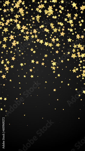 Magic stars vector overlay.  Gold stars scattered