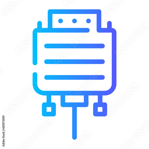 hdmi gradient icon