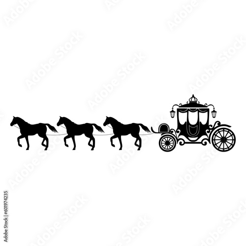 horse carriage silhouette