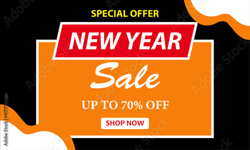 New Year Sale Special Offer Banner
