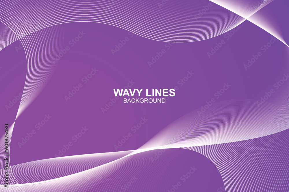 Abstract wavy lines on gradient background Abstract wavy lines on gradient background